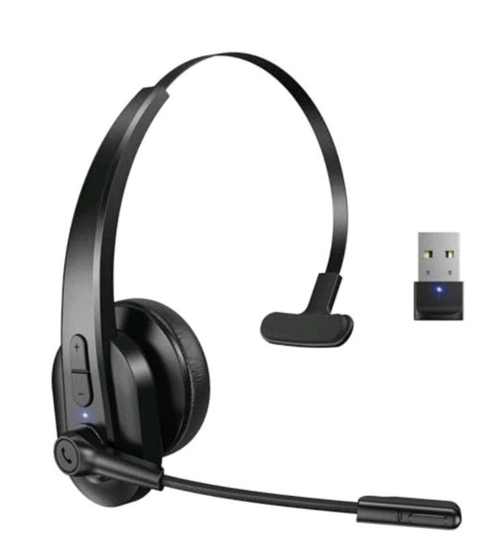 Sarevile Trucker Bluetooth Headset, V5.2 Wireless Headset with gereral, Black